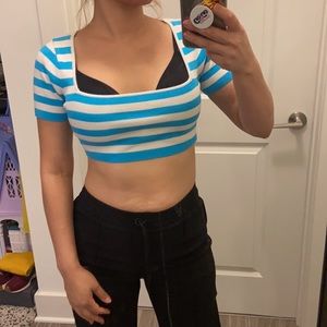 Zara knitted crop top. Xs-s